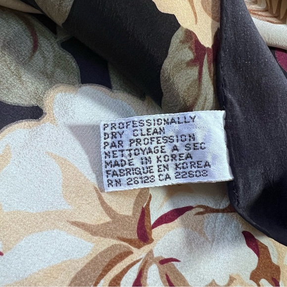 Echo Floral Silk Scarf Women’s Accessories Square Silk Scarf - Picture 9 of 10